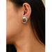 Brass Gold-Plated Frech Smooth Comma INS Iteret Celebrity Blogger Same Style Fashio Versatile Hoop Earrigs For_ipsvogv.com