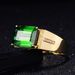 New Domineering Plated Color Inlaid With Emerald Rectangular Ring, Men's Living Ring_ipsvogv.com