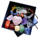 Natural Crystal Jade Colorful Stone Combination Set Pink Crystal Heart Hexagonal Pendant Pieces Multi color Matching Gift Box_ipsvogv.com