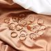 New V-shaped Leaf Eyes, Geometric Circles, Moon Rings, 18 Piece Set, Ring Set_ipsvogv.com