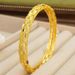 Copper Gold-plated Geometric Hollow Design Women's Bracelet, Bride's Day Wedding Party Gift_ipsvogv.com