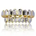 Gold Hip Hop Vampire Hammered Teeth Fang Grillz Dental Mouth Grills Braces Tooth Cap Rapper Jewelry for Cosplay Party_ipsvogv.com