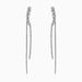 Flash Diamond earrings Korean Long Tassel earrings Elegant Fashion All-match Niche Diamond earrings Women's earrings_ipsvogv.com