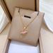 】 Love 【 Surrounding Light Luxury Charm Gorgeous Full Diamond Necklace Women's Versatile Clavicle Titanium Steel Chain 【 】_ipsvogv.com
