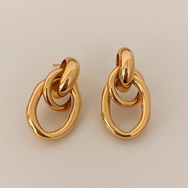 Women's Jewelry High Grade Metal Minimalist Geometric Earrings Simple And Light Luxury Earrings Daily Versatile Earrings_ipsvogv.com
