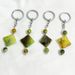 Natural Stone Square Agate Key Chain Pendant Bag Pendant Accessories_ipsvogv.com