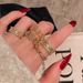French Style Open Court Ring Middle With Full Diamond Zircon Micro Inlay, Niche Design, High-end And Personalized Inlay, Design,_ipsvogv.com