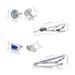 Blue Tie Clip Cufflinks Set Fashion Men's Shirt Sleeve Nail Accessories Cufflinks Tie Clip_ipsvogv.com