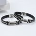 New Men's Stainless Steel Silicone Bracelet Hip-Hop Fashion Versatile Couple Bracelets_ipsvogv.com