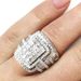 Cao Shi's new ring luxury exaggerated women's diamond pair ring set ring women's wedding ring_ipsvogv.com
