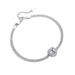 Sterling Silver Bracelet For Women Classic Colored Gemstone Square Diamond Chain Bracelet Fashion Pink Diamond Yellow Diamond Square Bracelet_ipsvogv.com