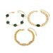 2024 minimalist new women's set with personalized five petal flower inlaid diamond design and multi-layered bracelet_ipsvogv.com