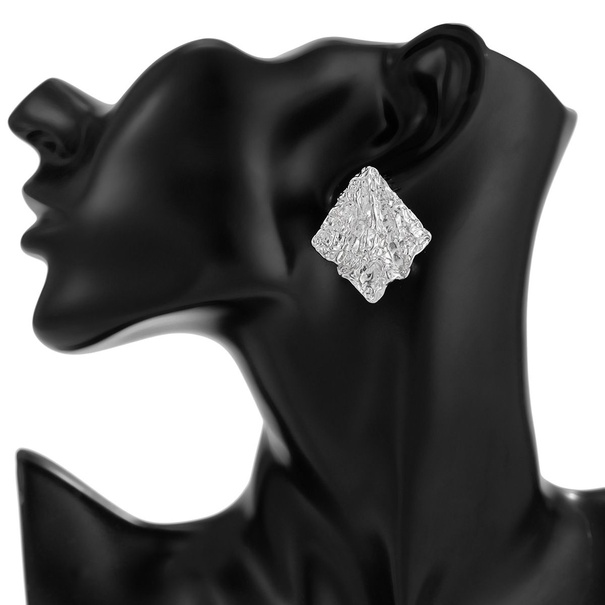 Pleated For Women New Style Personality Earrings Fashionable Trendy Irregular Temperament Jewelry Ear Studs_ipsvogv.com