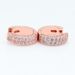 Women's Jewelry Rose Gold Eternal Double Row Pavé Earrings Fashionable Temperament Diamond Earrings Gift_ipsvogv.com