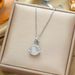 Korean Version Titanium Steel Necklace For Women's Autumn And Winter Light Luxury Cat Eye Stone Planet Pendant, Niche_ipsvogv.com