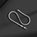 S Pure Silver Fox Tail Bracelet Thin Men's Rope Hip-Hop Versatile Woven Couple Style Plain Chain Women's Hand Jewelry_ipsvogv.com