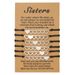Sisters Card Bracelet European And American Creative Stainless Steel 5 Heart Woven Friendship Bracelet 5 Piece Set_ipsvogv.com