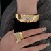 Jewelry Fashion Inlaid With Diamond White Shell Little Bee Bracelet Wide Surface Carving Exquisite Texture Handmade For_ipsvogv.com