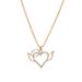 Fashion Versatile Love Wings Round Hollow Personalized Heart Shaped Necklace_ipsvogv.com