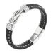 Fashion Commuter Men's Leather Alloy Magnetic Twist Punk Bracelet_ipsvogv.com