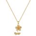 】 Green 【 Leaf Flower Light Luxury Charm Gorgeous Full Diamond Necklace Women's Versatile Clavicle Titanium Steel Chain 【 】 【 】 【 】_ipsvogv.com