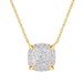 Fashion Items Copper Inlaid Zirconium Square Round Pendant Personality Niche Elegant Temperament Women's Necklace_ipsvogv.com