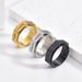 Men's Jewelry Titanium Steel Seven Virtues Rotatable Ring Neutral Style Seven Corner Men's Niche Jewelry Ring_ipsvogv.com