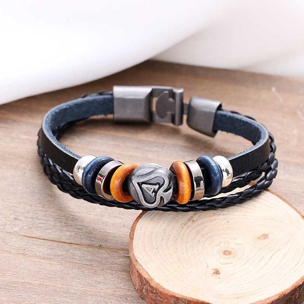 and Japanese Style Anchor Bracelet Leather Cord Couple Bracelets Women's Bangles Korean Fashion Trendy Men's Accessories_ipsvogv.com