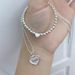 Women's Jewelry Electroplated Silver Copper Bead Love Bracelet Heart Shaped Love Elastic Line Bracelet All Match Hand Jewelry_ipsvogv.com