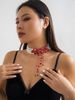 Crystal Tassel Multi-layer Flower Beads Pearl Necklace Female Tide Personalized Stage Performance Banquet Matching Accessories_ipsvogv.com