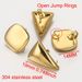Stainless Round Quadrilateral Triangular Gold-plated Titanium Steel Earrings Production Accessories Studs Ear Pillar_ipsvogv.com