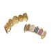 Hip Hop Gold Braces Canine Color 6 Colors Micro Inlaid Zircon Gold Teeth Dress Up Accessories_ipsvogv.com
