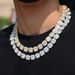 Jewelry & Accessories Copper Zirconium Hip Hop Square Rock Candy Necklace Personality Trend Men's Necklace Bracelet Fashion Jewelry_ipsvogv.com