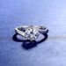 S925 Sterling Silver Ring For Women Classic Versatile Temperament 1ct Twist Arm Four Claw Moissanite Finger Ring_ipsvogv.com