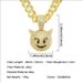 Instagram three-dimensional full diamond small monster pendant, Cuban necklace with large buckle, domineering trend wide_ipsvogv.com