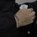 Niche Design Starburst Cross Titanium Steel Simple Men's Hip-Hop Cuban Chain Bracelet Ins Couple Jewelry_ipsvogv.com