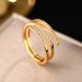 Korean Version Of Multi-layer Interwoven Diamond Inlaid Ring For Women, Exquisite, Simple And Cool Design, Geometric_ipsvogv.com