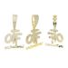 New Hip Hop Letter Pendant OTF Set With Zircon Gold Silver Popular Men's And Women's Jewelry_ipsvogv.com