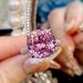 Ice J281 Purple Flower Sparkling Inlaid Lithium Carbon Zircon Open Princess Style High Fashion Women's Ring_ipsvogv.com