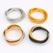 Women's Jewelry Three Layer Elastic Bracelet Stainless Steel K Gold Plated Bracelet HipHop Element Jewelry Wire Diameter 12MM_ipsvogv.com