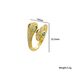 Micro Inlaid Zircon Double Headed For Women, Light Luxury, High-end, Snake Shaped Personalized Index Finger Ring, Niche_ipsvogv.com