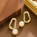 Internet Celebrity's Exquisite Fashionable Asymmetrical Pearl With Shadow, Light Luxury And Niche Socialite Style Silver_ipsvogv.com