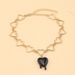 Minimally Designed Heart-shaped Hollow Necklace With Versatile Personality And Creativity, A Drop Of Blood Heart Pendant_ipsvogv.com