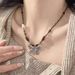 New Chinese Style Butterfly Woven Rope For Women With Niche Design, Beaded Collarbone Chain, Cold And Versatile Necklace_ipsvogv.com