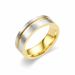 New Titanium Steel Frosted Two Tone For Men's Fashion Versatile Couple Ring_ipsvogv.com