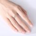 Sterling Silver V Row Women's Ring Fashionable And Versatile Moissanite Small Row Diamond Ring Silver Jewelry_ipsvogv.com