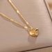 Korean Version Love Titanium Steel Necklace For Women In Autumn And Winter, Simple Temperament, Light Luxury, Peach_ipsvogv.com