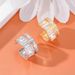 Unisex new transparent creative trend ear clip no ear piercing fashion light luxury style high end ladies temperament ear bone clip_ipsvogv.com
