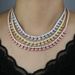 Women's Jewelry Set Fashion New Tennis Chain Inlaid With Heart Shaped Zircon Ladies Hip Hop Necklace_ipsvogv.com