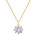 Steel 【 Titanium 】 Sparkling Flower Zircon Light Luxury Temperament Gorgeous Full Diamond Necklace Women's Versatile 【 】_ipsvogv.com